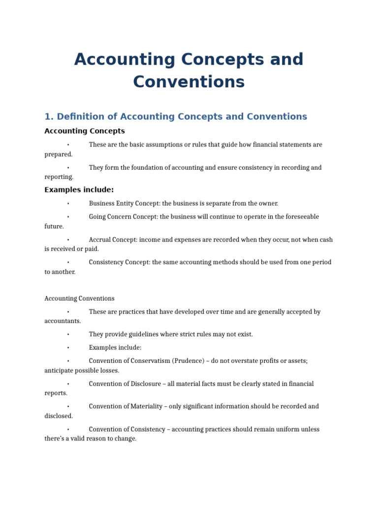 Accounting Concepts and Conventions - Docx 20250926 054031 0000 | PDF ...