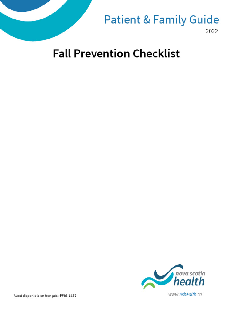 Fall Prevention Home Safety Checklist | PDF | Stairs