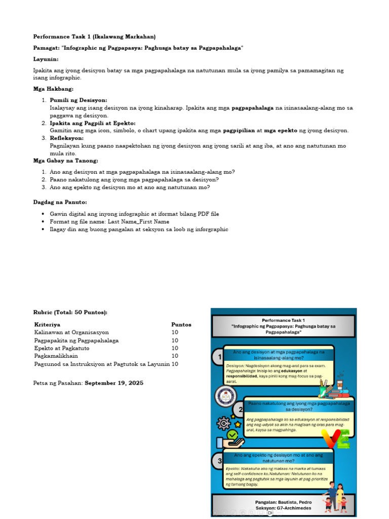 Performance Task 1 Infographic | PDF