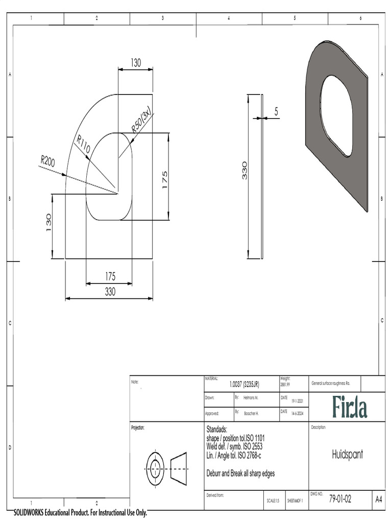 Technical Drawing Specifications Guide | PDF | Industrial Processes