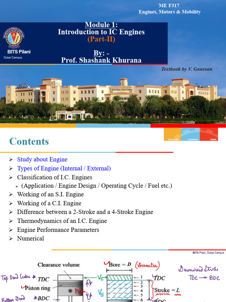 IC Engines Overview and Classification | PDF | Internal Combustion ...