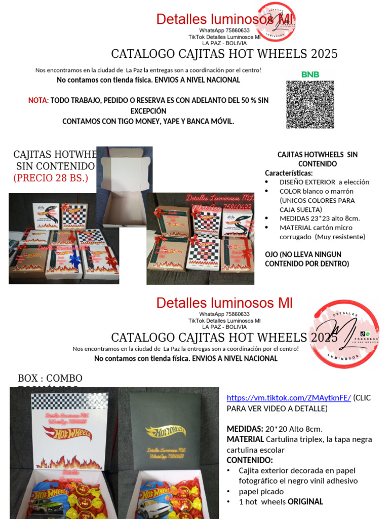 Catálogo Hot Wheels 2025 en La Paz | PDF