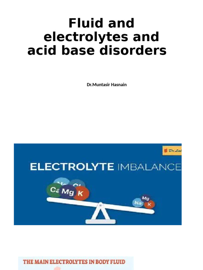 Fluid and Electrolytes Arterial Blood Gas Analysis - 090150 | PDF