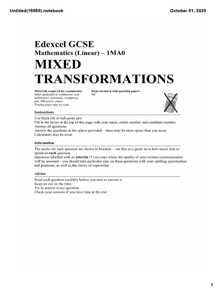 4 Types of Transformations Explained | PDF