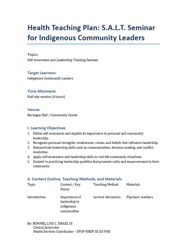 Self-Awareness Training for Leaders | PDF | Leadership | Self Awareness