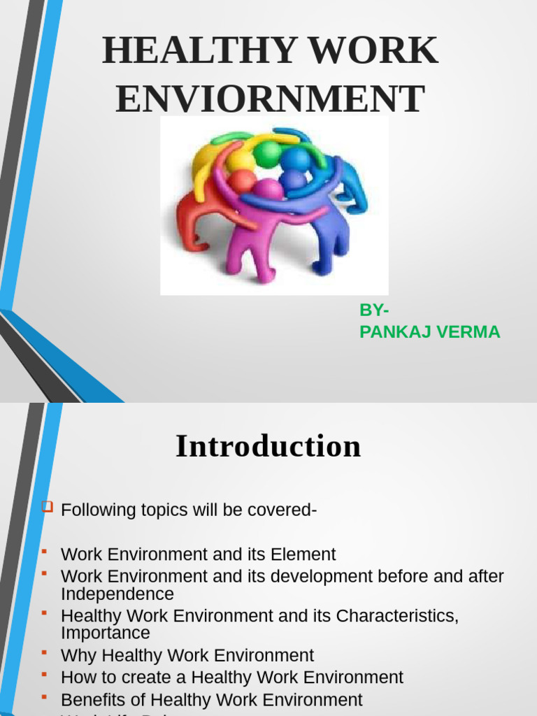 Healthy Work Environment Essentials | PDF | Cost Of Living | Employment