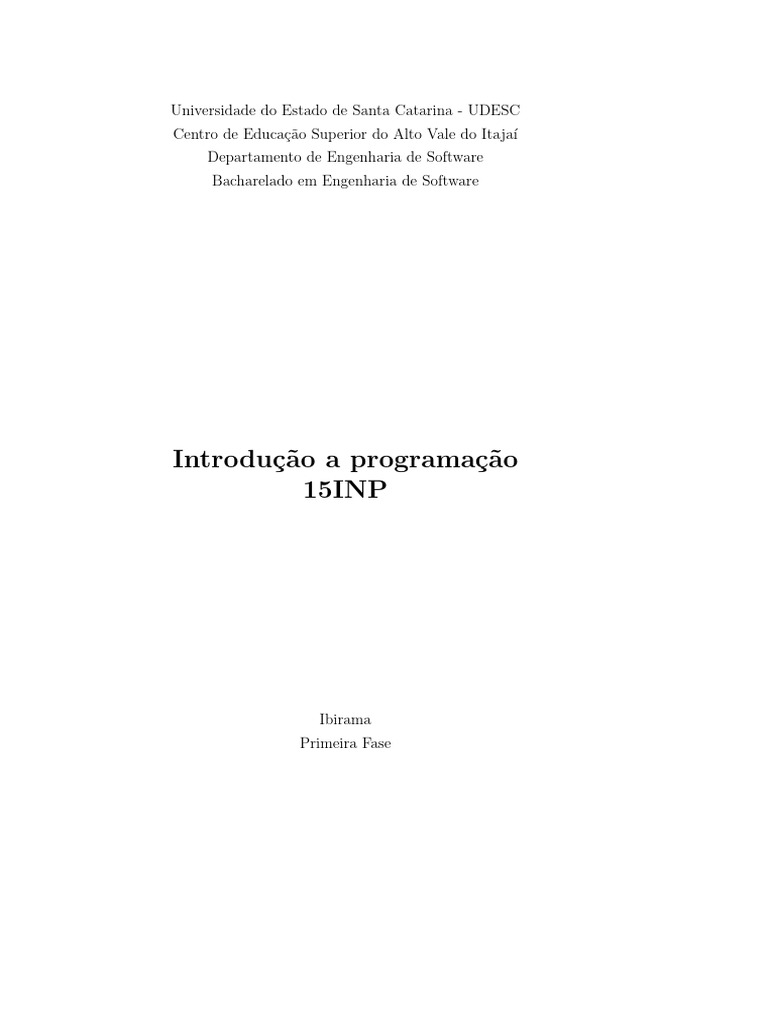 Introdução à Programação em Python | PDF | Algoritmos | Linguagem de ...
