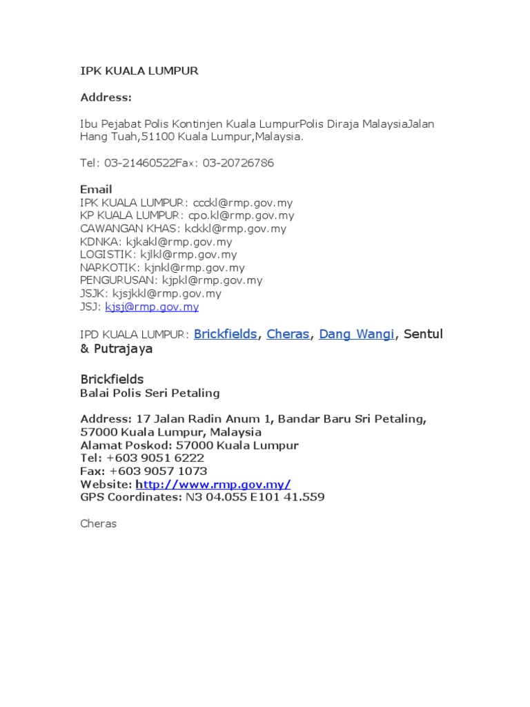 Ipk Kuala Lumpur Pdf