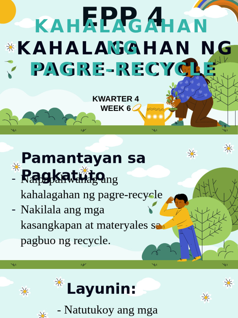Discussions - Kahakagahan NG Pagrerecycle | PDF