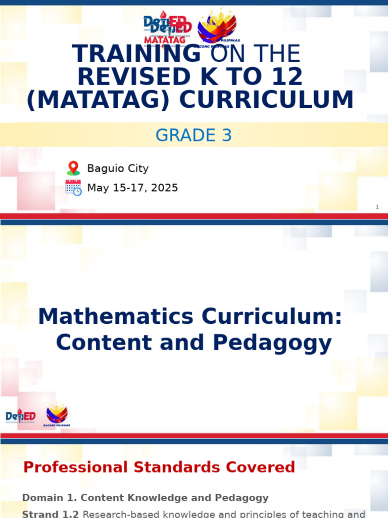 Grade 3 Math Curriculum Training Guide | PDF | Educational Assessment ...
