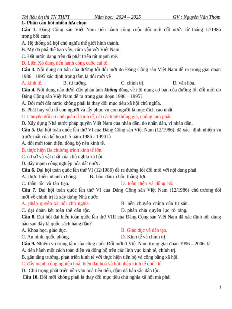 Bai 10 - TN | PDF