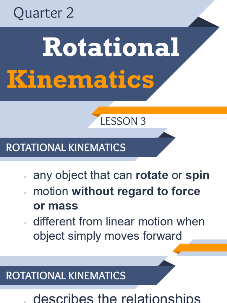 Understanding Rotational Kinematics | PDF | Rotation Around A Fixed ...