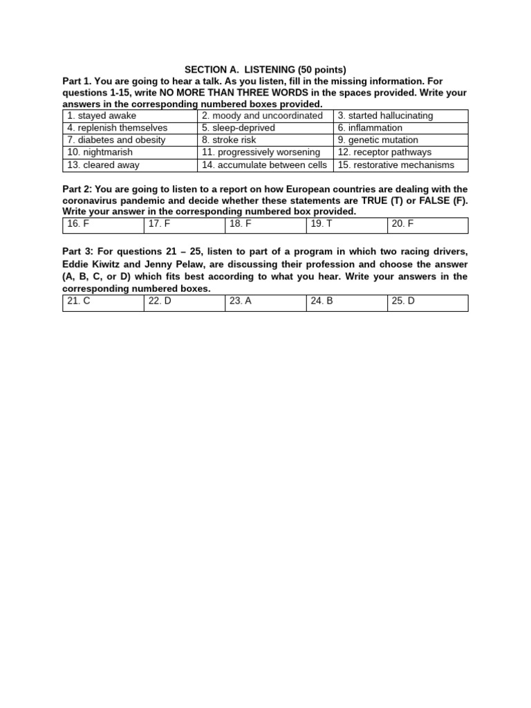 (Tqa) Key | PDF