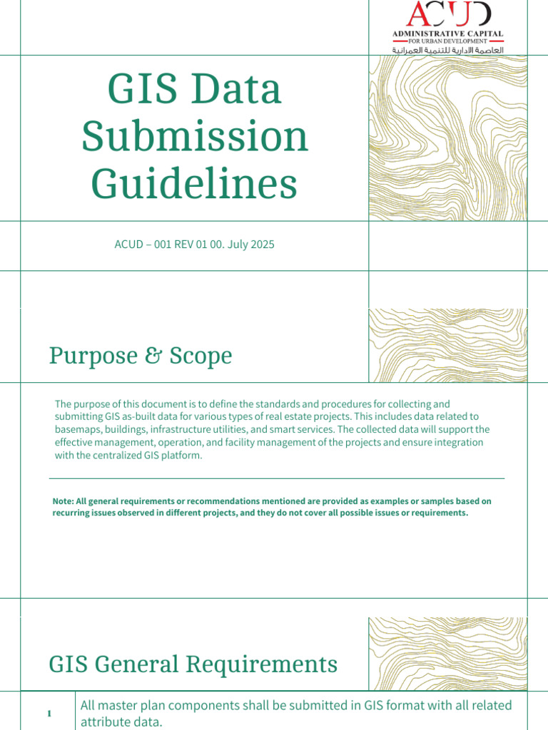 GIS As-Built Data Submission Standards | PDF