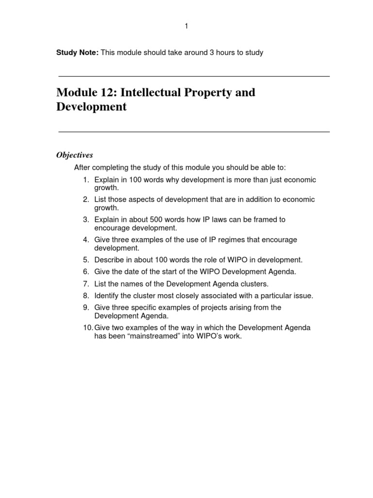 Intellectual Property Development 12 IP and Development | PDF | World ...