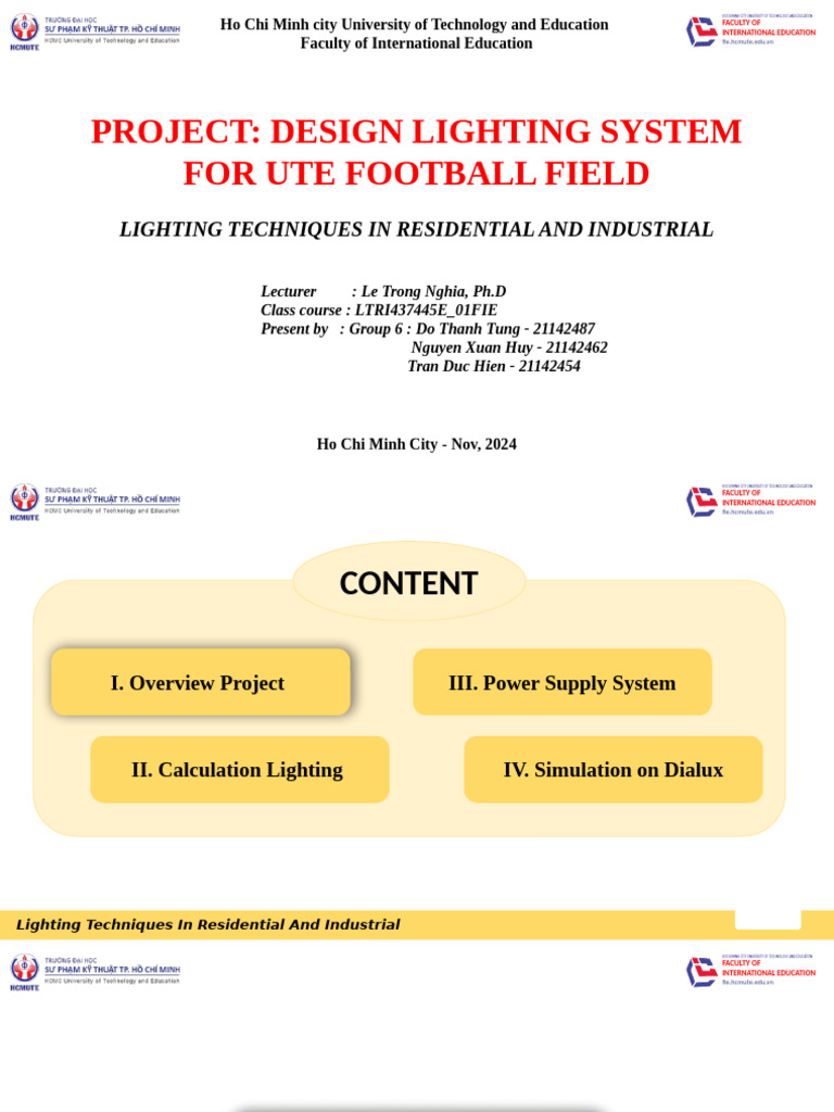 Lighting Techniques for Football Fields | PDF | Lighting | Building ...