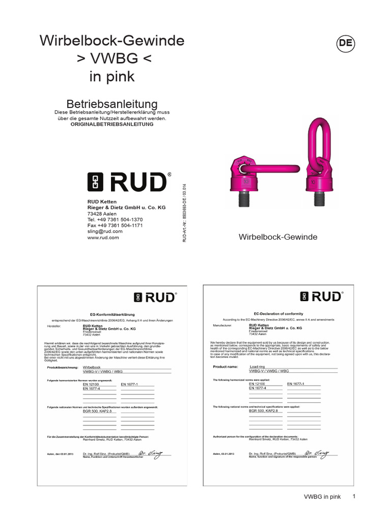 Catalogo RUD | PDF