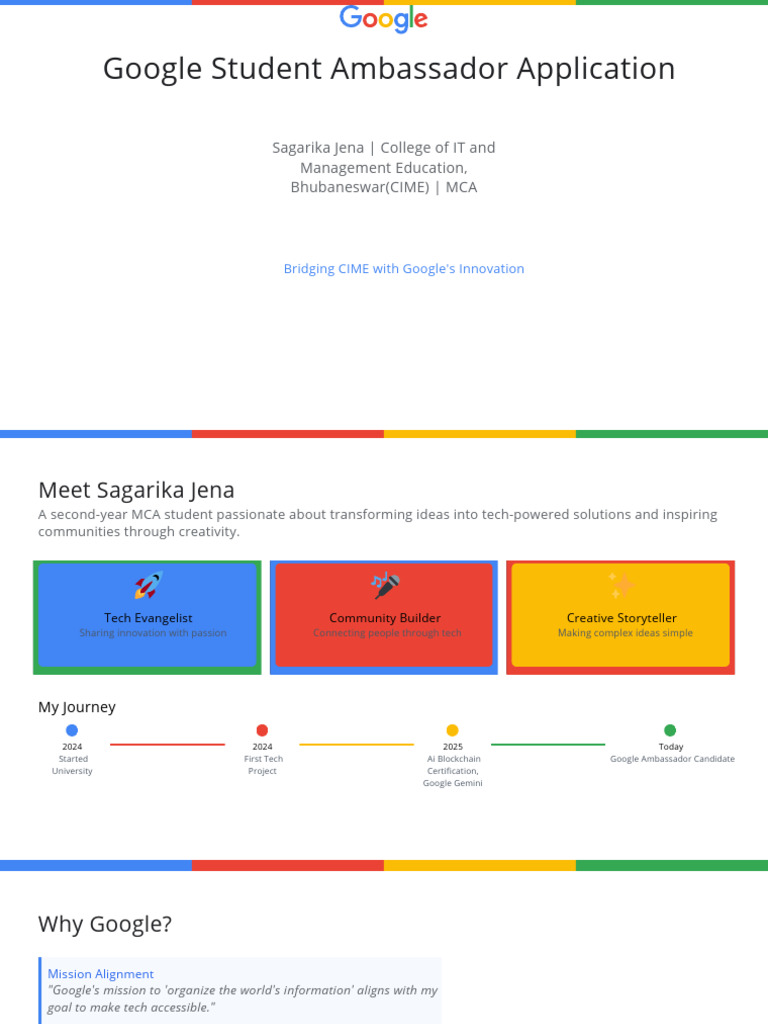 Google Student Ambassador Application 20250725142113 PDF | PDF ...