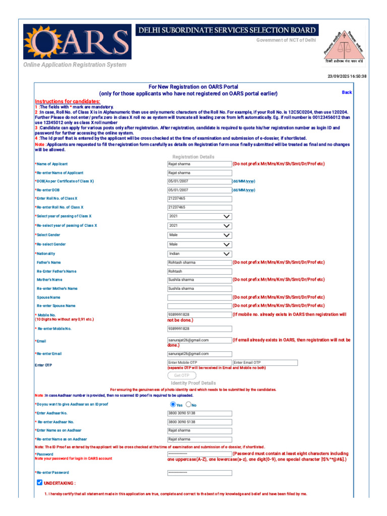 OARS Portal Registration Guide | PDF | Cryptography | Computer Security