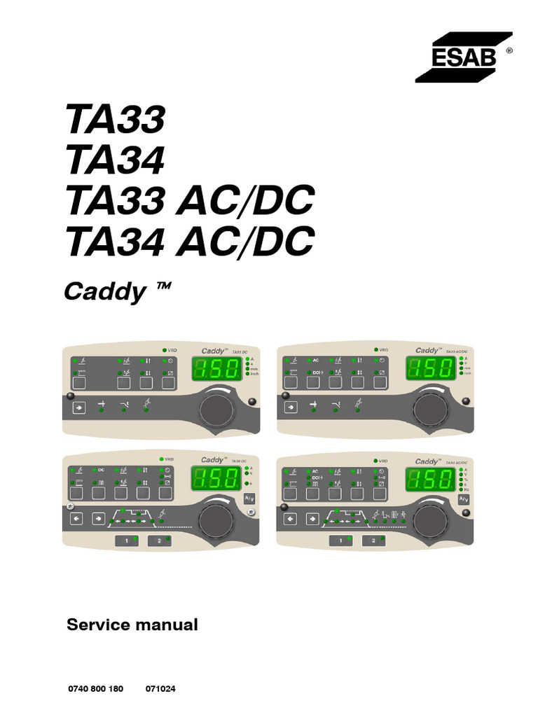 Service Manual for TA33/TA34 Panels | PDF | Electrostatic Discharge ...
