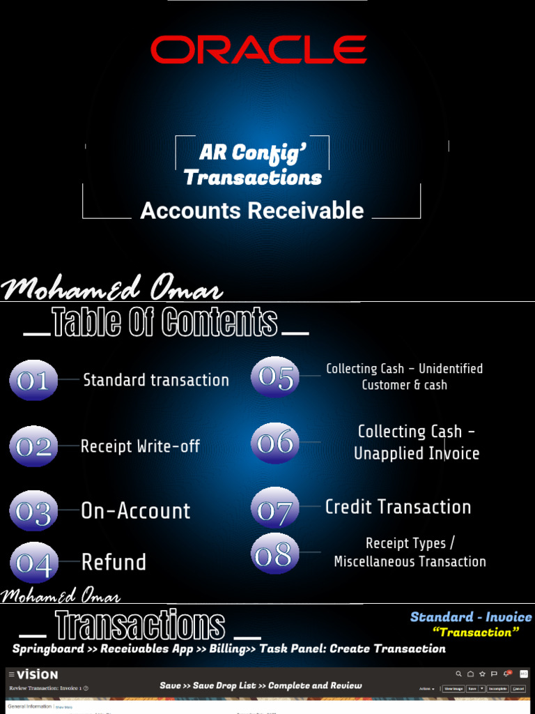 AR - Transaction | PDF | Receipt | Invoice