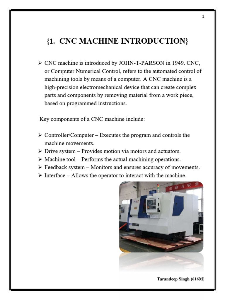 CNC Machine Basics and Programming Guide | PDF | Engineering Tolerance ...