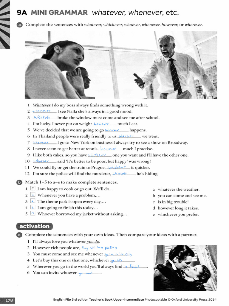 Mini Grammar: Using Whatever, Whenever | PDF