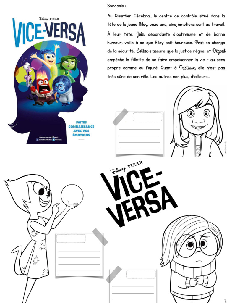 Les Émotions de Riley dans Vice Versa | PDF | Dégoût | Émotions