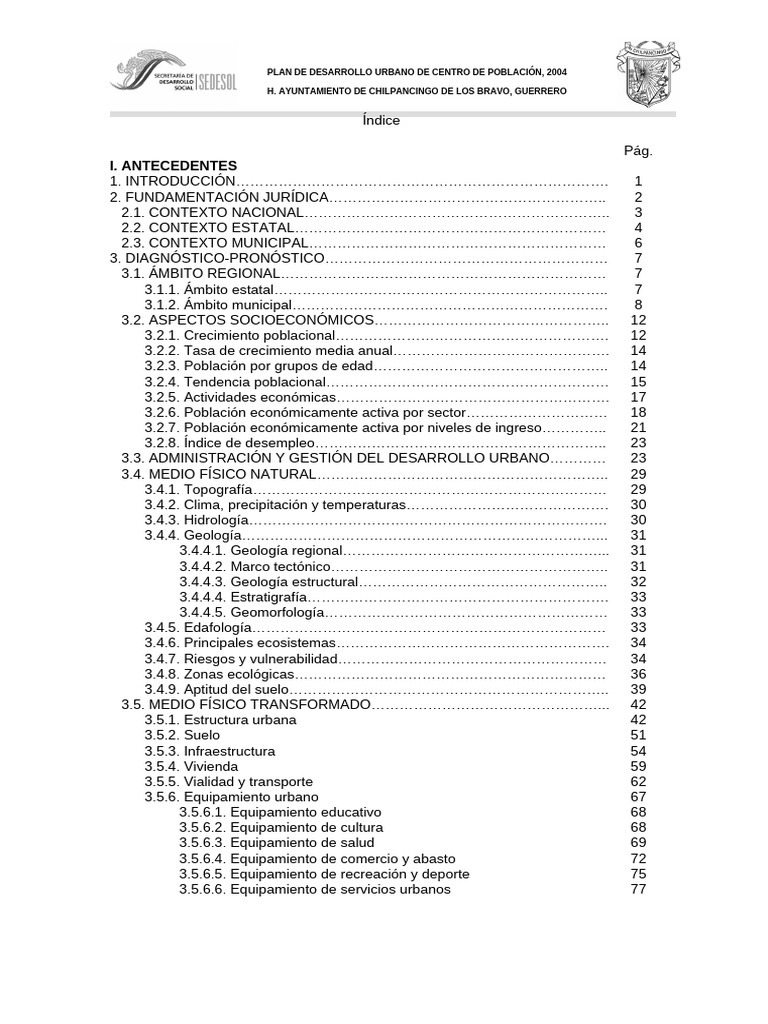 Indice de Contenido | PDF | Ciencias de la Tierra | Entorno natural