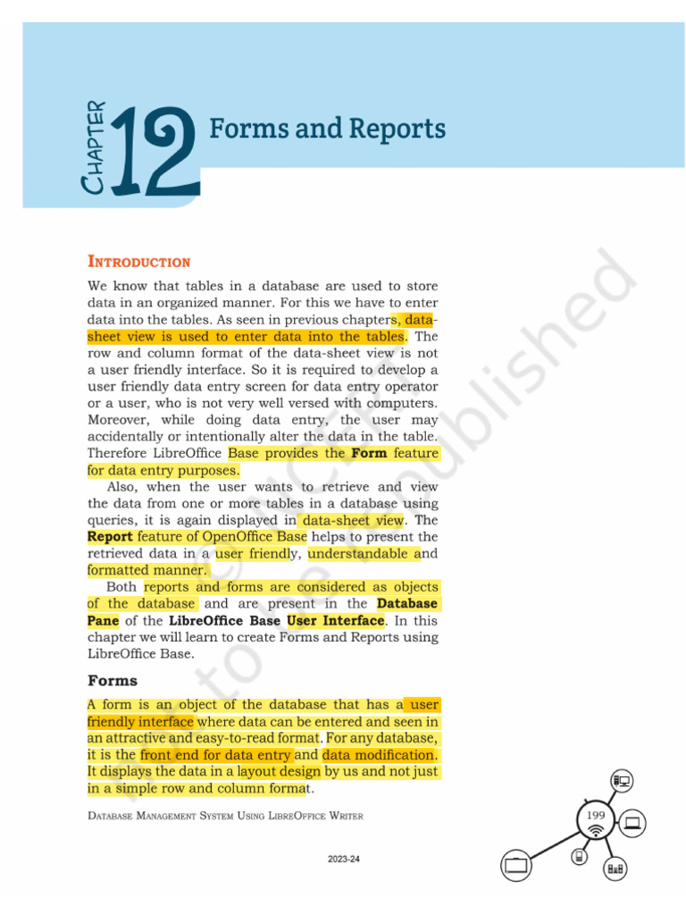 CHPT 12 Forms and Reports | PDF