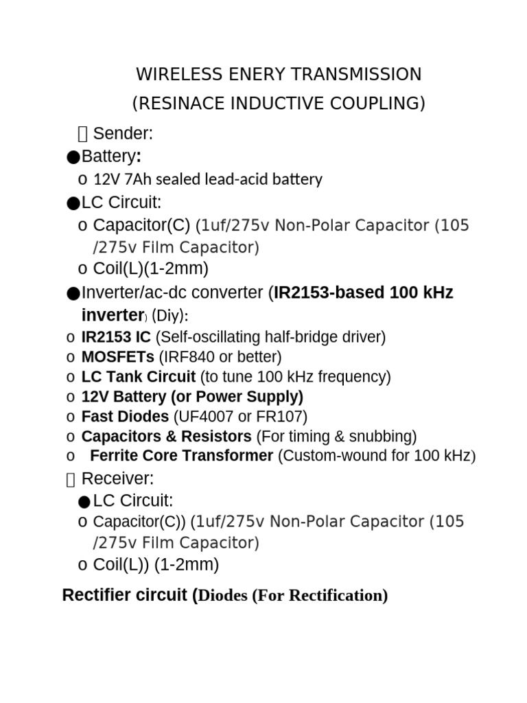 Wireless Energy Transmission Guide | PDF