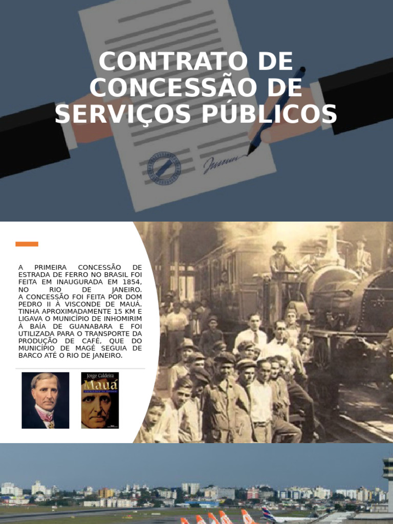 Histórico e Peculiaridades das Concessões Públicas | PDF | Serviços ...