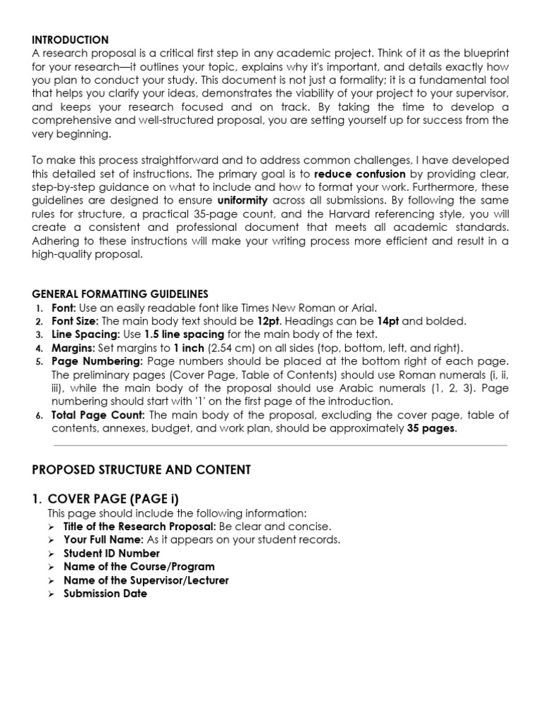 Research Proposal Guidelines and Format | PDF | Sampling (Statistics ...