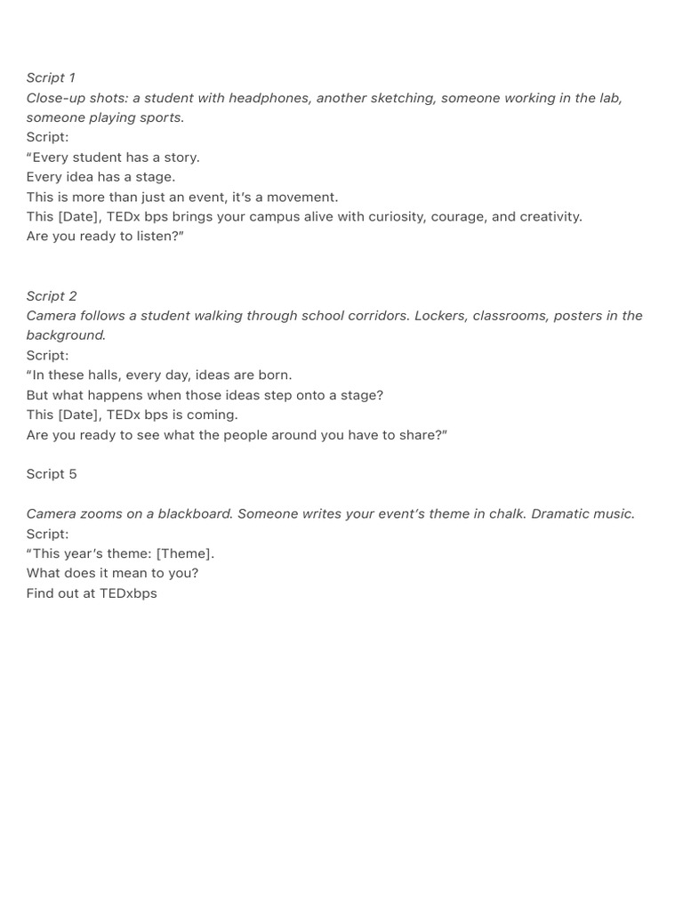 Script 1 | PDF