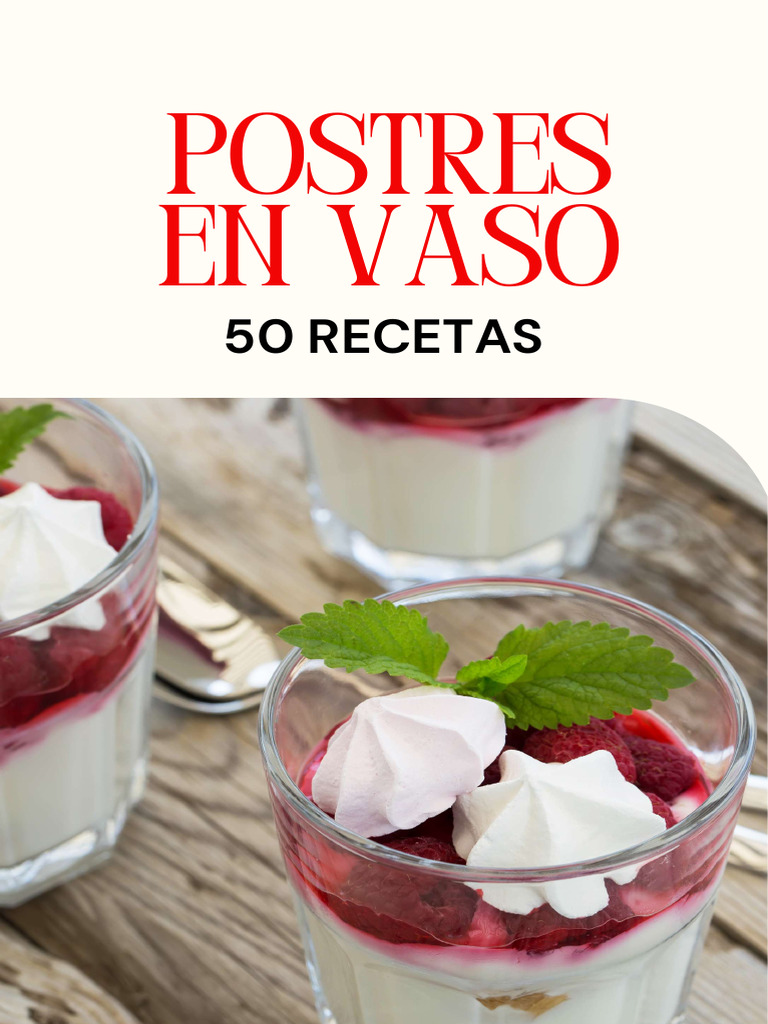 50 Recetas de Postres en Vaso | PDF | Postres | Chocolate