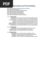 Practical Risk Analysis and Threat Modeling v.1.0