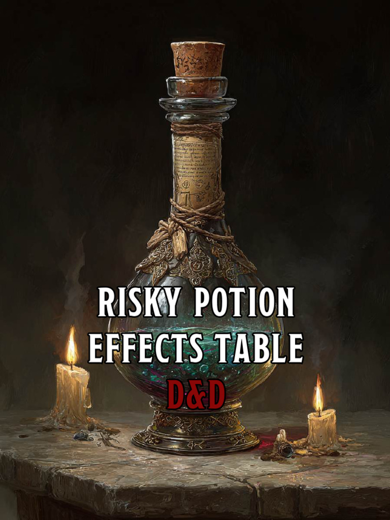D&D Risky Potion Effects Table | PDF
