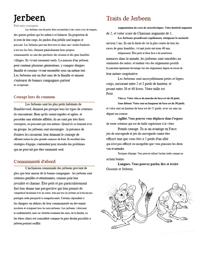Traits et caractéristiques des Jerbeens | PDF | Démons | Surnaturel
