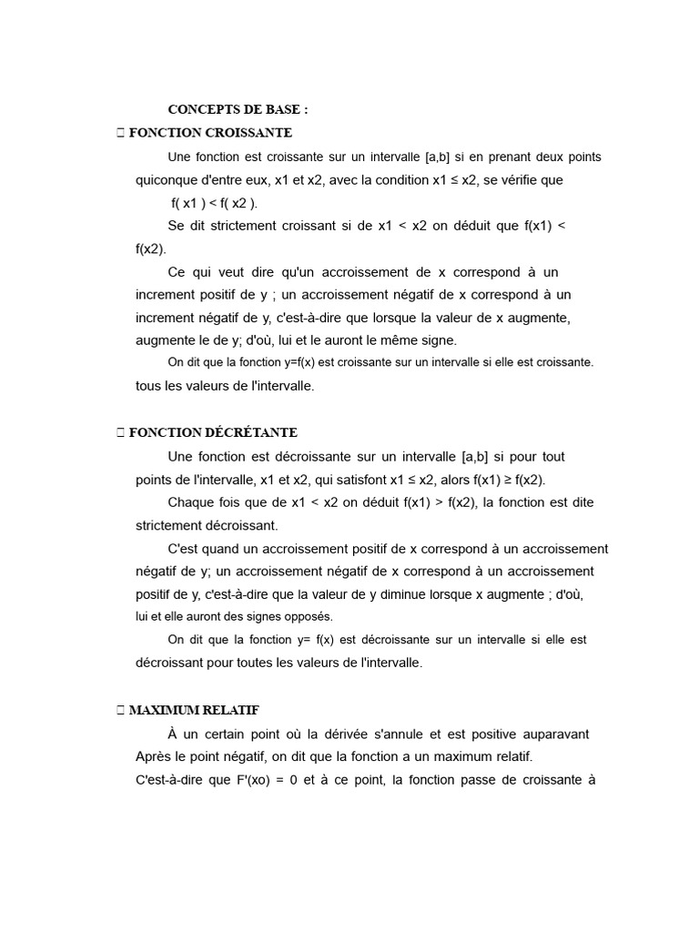 Fonction Croissante et Décroissante | PDF | Prix | Offre et demande