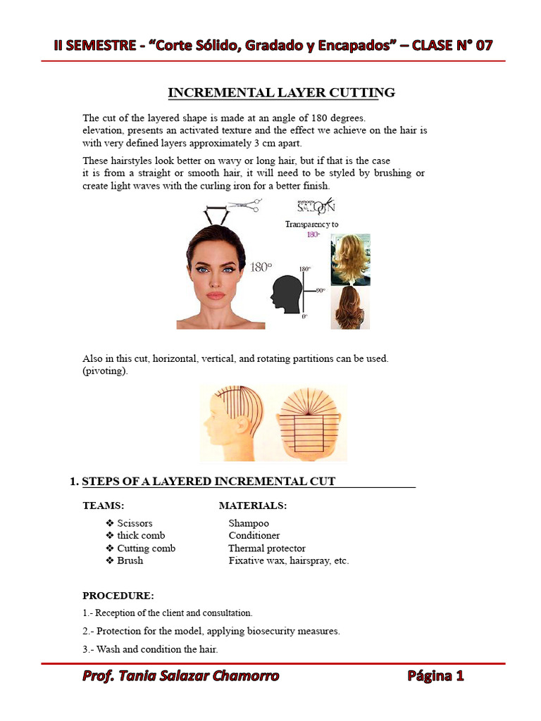 Incremental Layer Cutting Techniques | PDF | Hairstyle | Hair