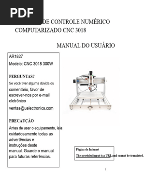 ADC年間 Manual do Usuário CNC 3018 300W | PDF | Placa de circuito impresso