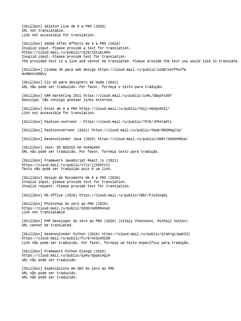 Cursos Skillbox: De Zero a PRO | PDF | Script Java | Rede mundial de ...