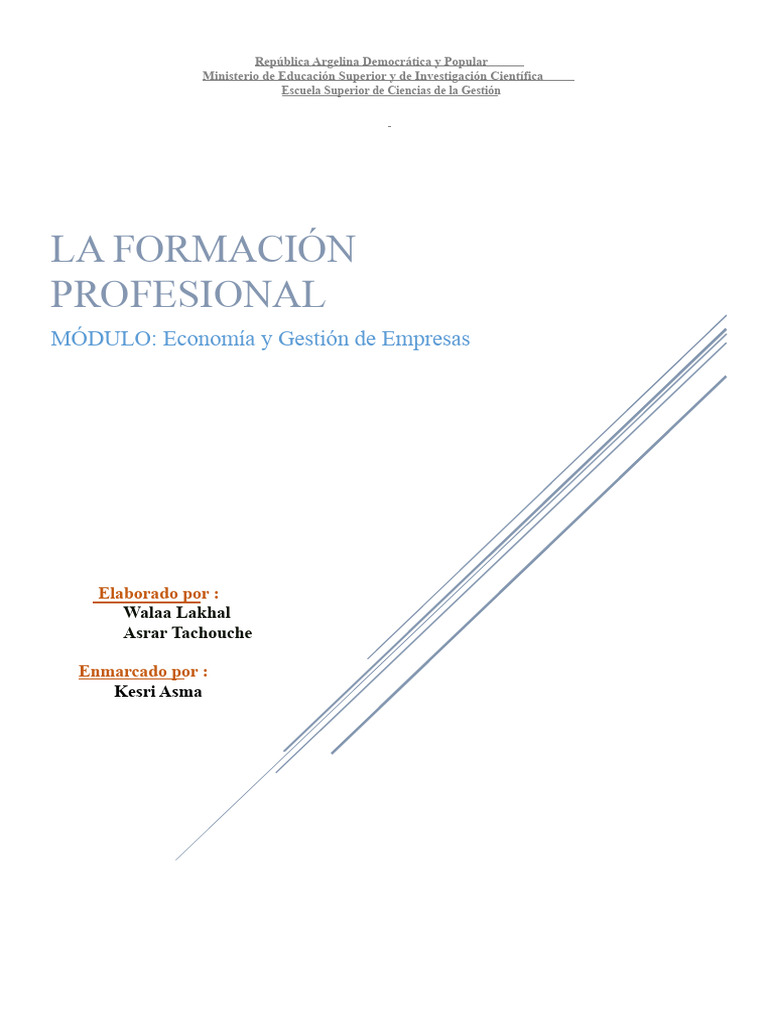 Formación Profesional en Empresas: Tipos y Modelos | PDF | Educación ...