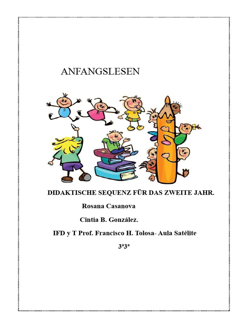 Didaktische Sequenz Zur Alphabetisierung | PDF
