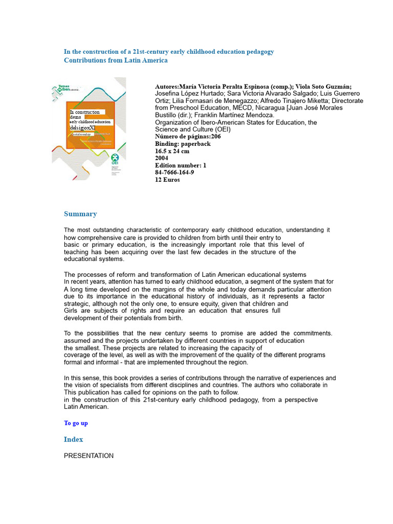 21st Century Early Childhood Education | PDF | Preschool | Curriculum