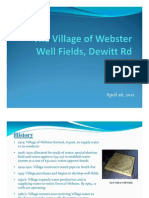 Webster Village presentation on its well field , April 2012