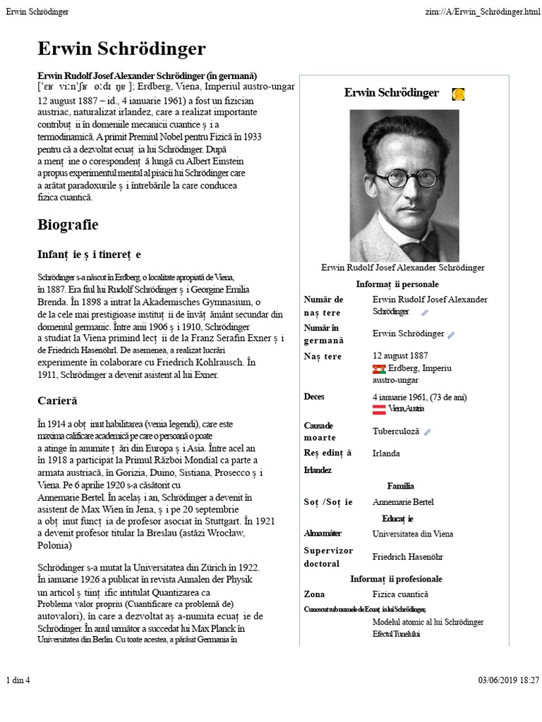 Erwin Schrödinger | PDF