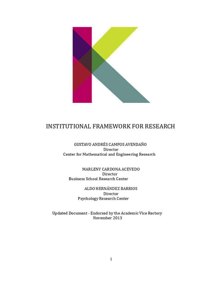 Research Framework at Konrad Lorenz | PDF | Knowledge | Science