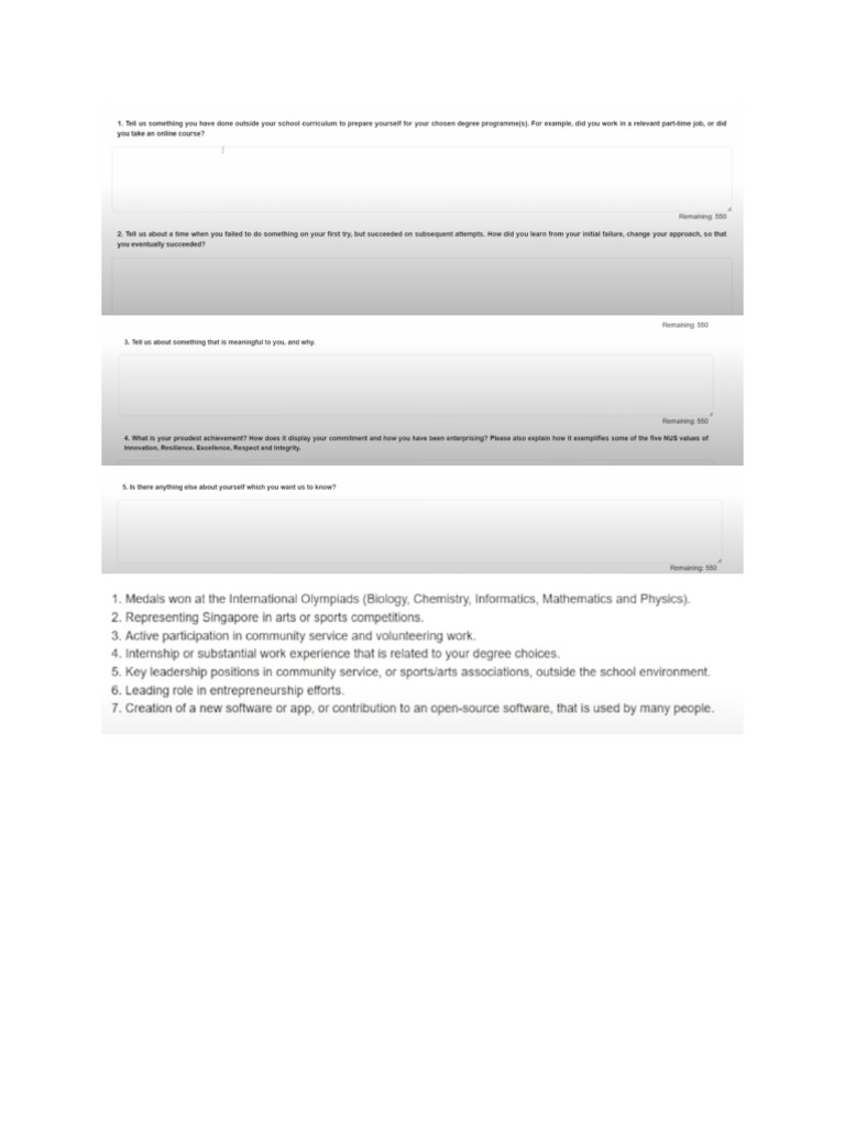 NUS Questions | PDF
