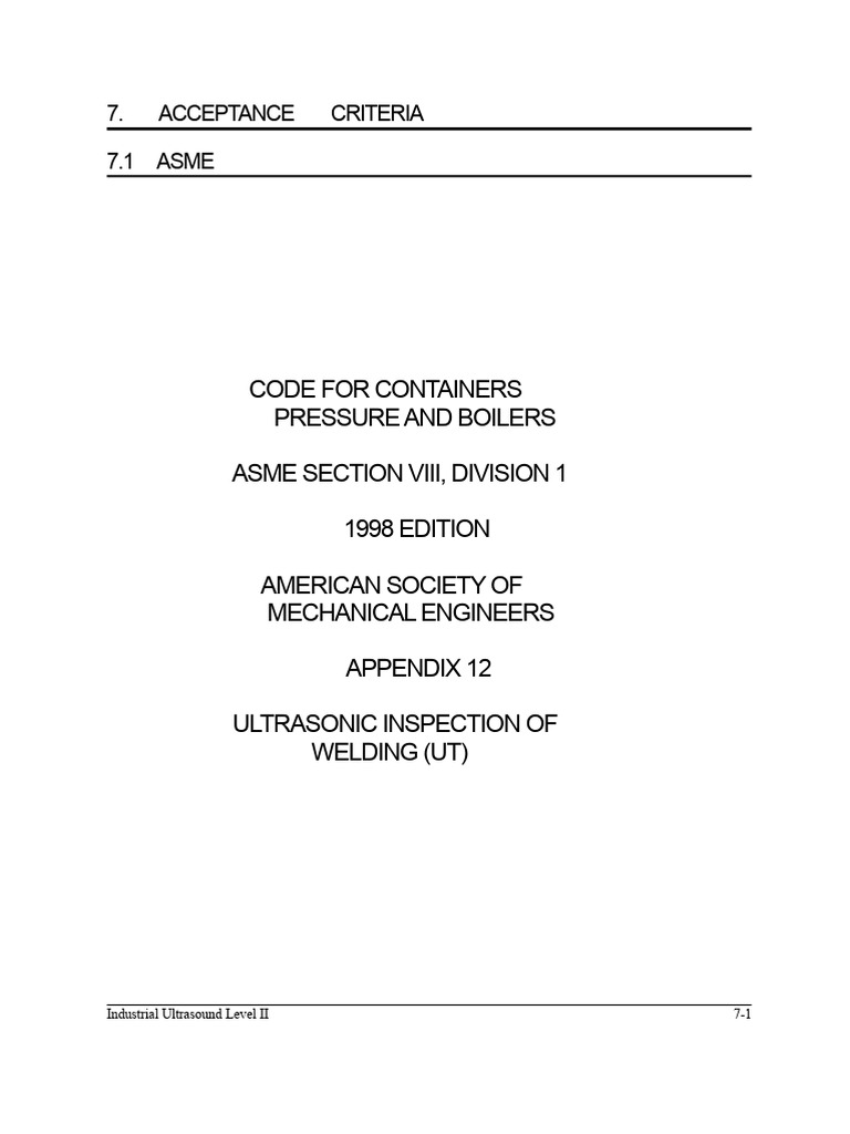 ASME SECTION VIII, DIVISION 1 APPENDIX 12 (In English) | PDF ...